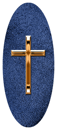 Copper Single Cross Shimmer Blue